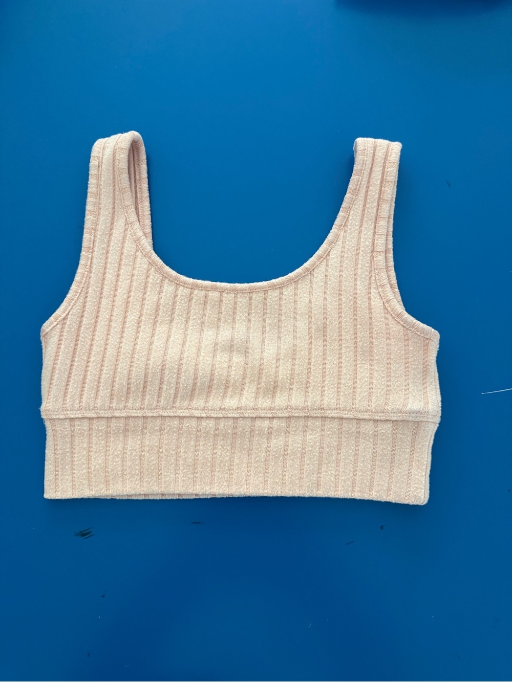 Z Supply Ribbed Crop Tank in Light Pink. Size S. Like New